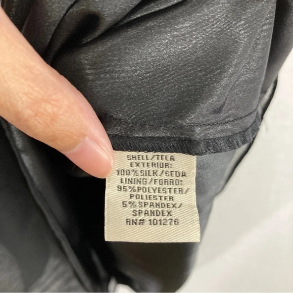 NEW ECI New York Black Gold Embellished 100% Silk Dress size 2 - Picture 3 of 9